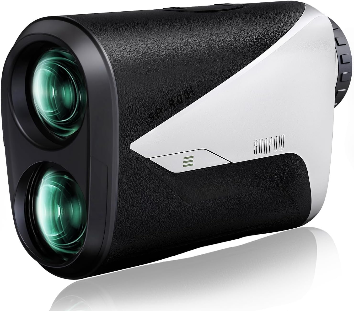 SUNPOW Golf Rangefinder with Slope -1000 Yards Range Finder with Flag Pole Locking Vibration-7X Magnification Rechargeable Golf Range Finder