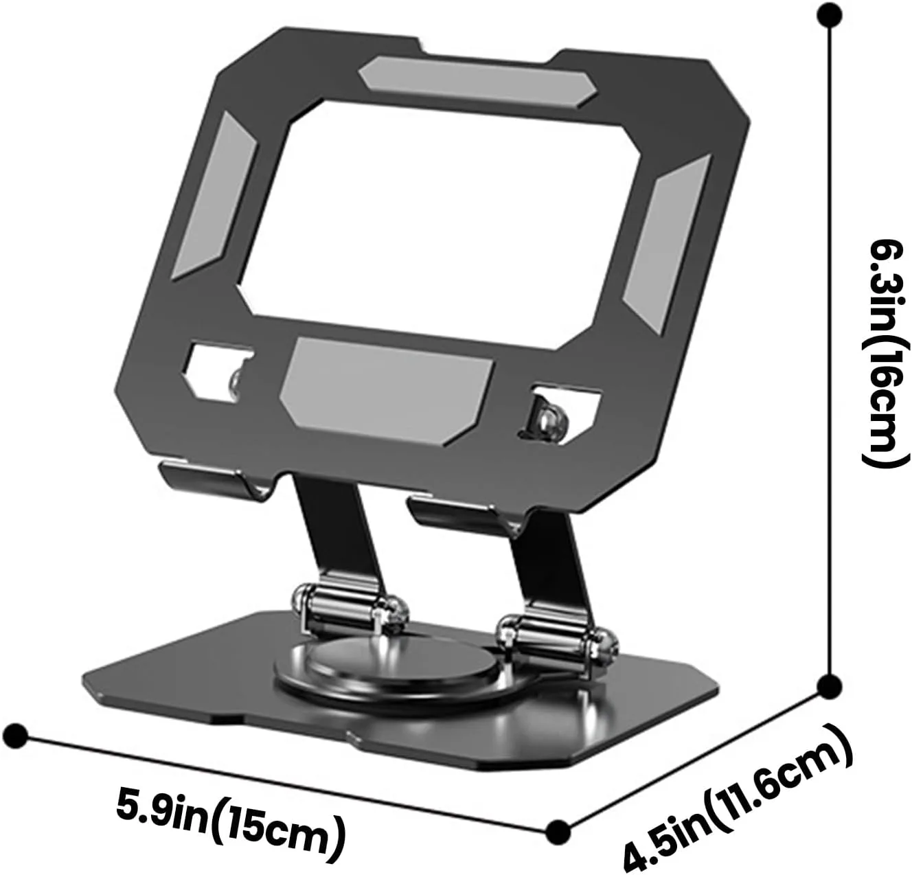 Tablet Stand Holder for Desk, 360° Rotating Adjustable Desktop Tablet Holder