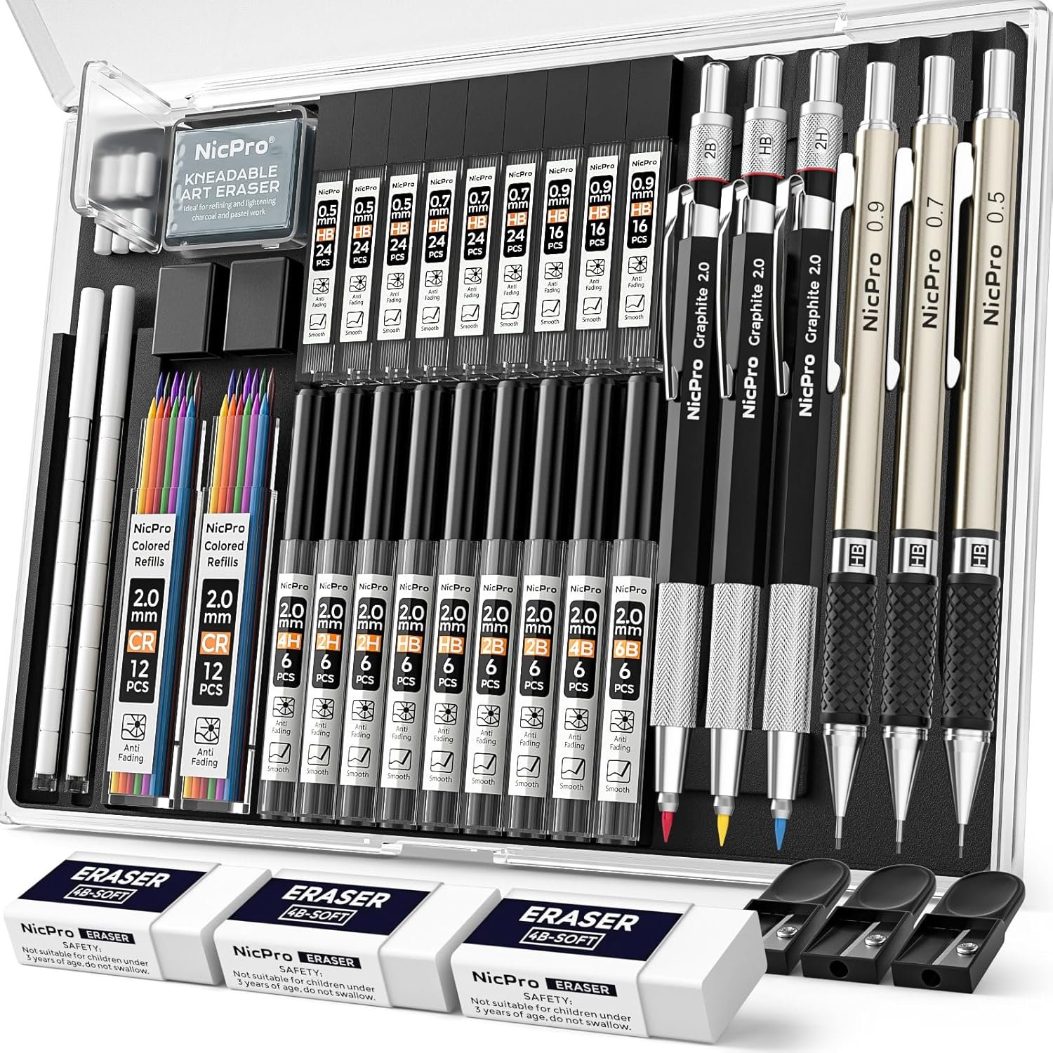 Nicpro 35PCS Art Mechanical Pencil Set