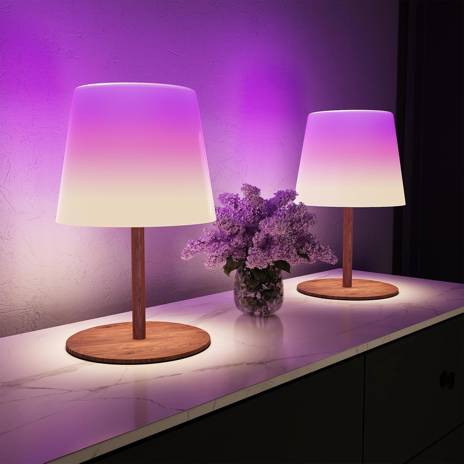 EZVALO Valentines Day Gifts, RGB Color Changing Shower Lamp, 83 Scene Modes