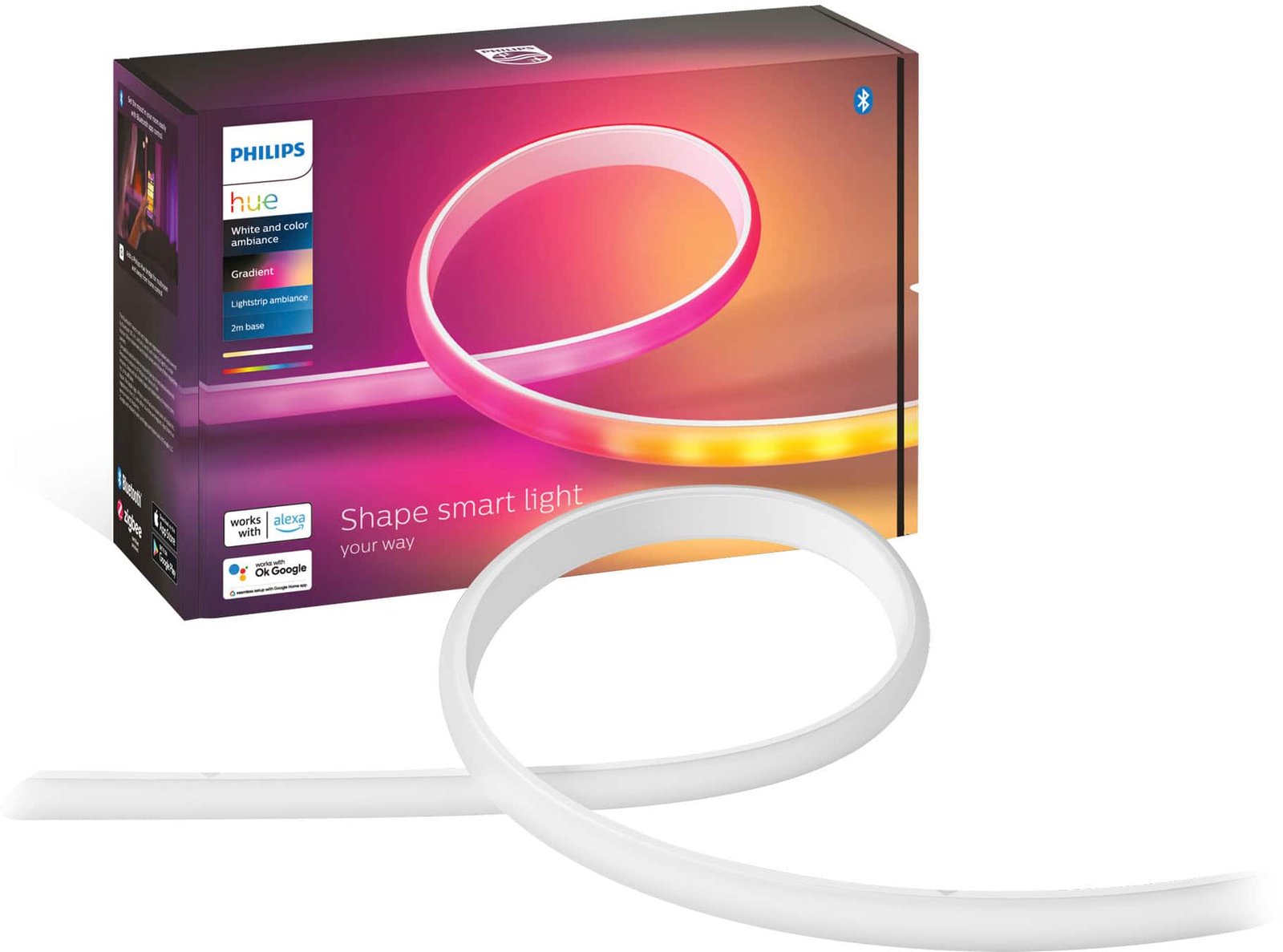 Philips Hue Ambiance Gradient Bluetooth Lightstrip 80-inch Base Kit – $158.99 (was $197.99)