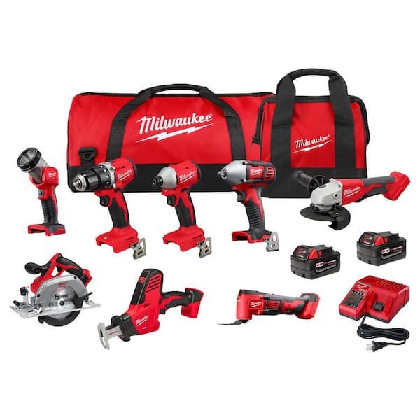 Milwaukee M18 18V 8-Tool Combo Kit (3692-28) – $649.00 (was $1,298.00)