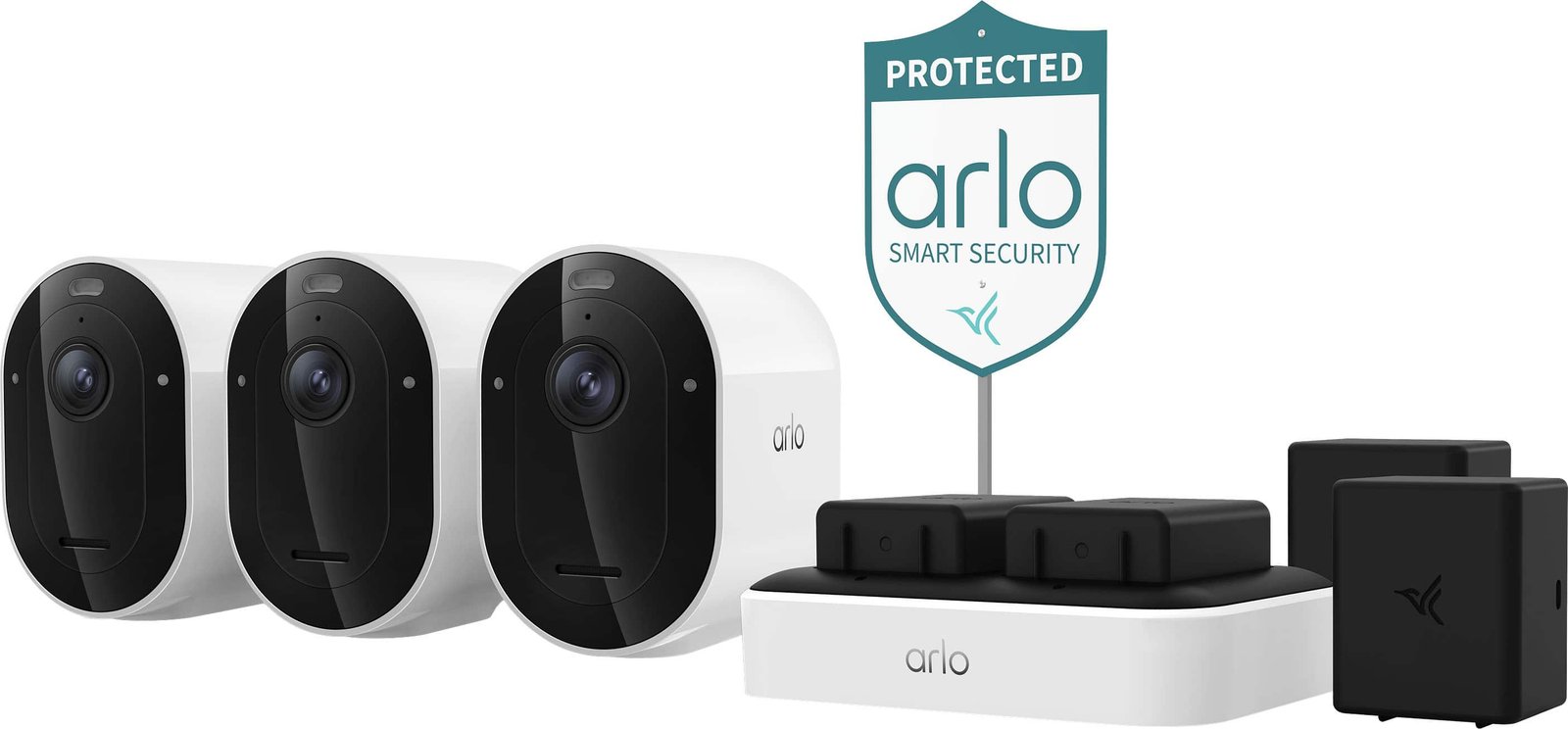 Arlo Pro Outdoor Security Camera 6th Gen 3-Cam Kit White VMK4370P-1BYNAS – $199.99 (was $299.99)