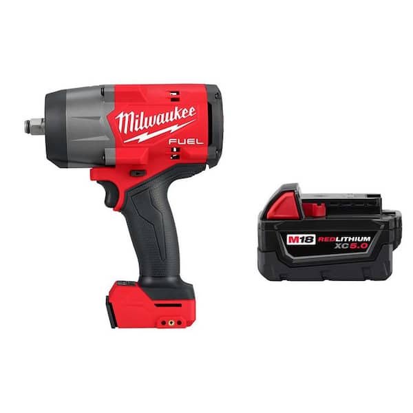 Milwaukee M18 FUEL 1/2 in. Impact Wrench w/ Friction Ring + XC 5.0Ah 2967-20-48-11-1850 – $299 (was $459)