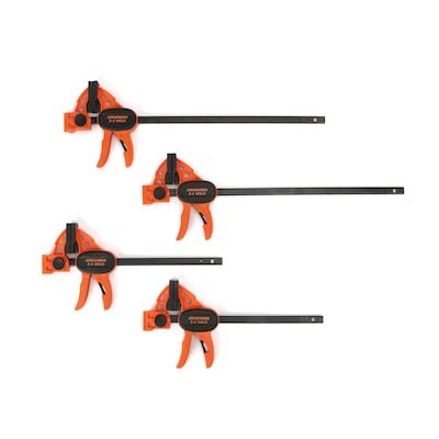 Jorgensen 4-Pack Assorted E-Z Hold 150-lb Trigger Clamp #93360 – $29.98 (was $39.98)