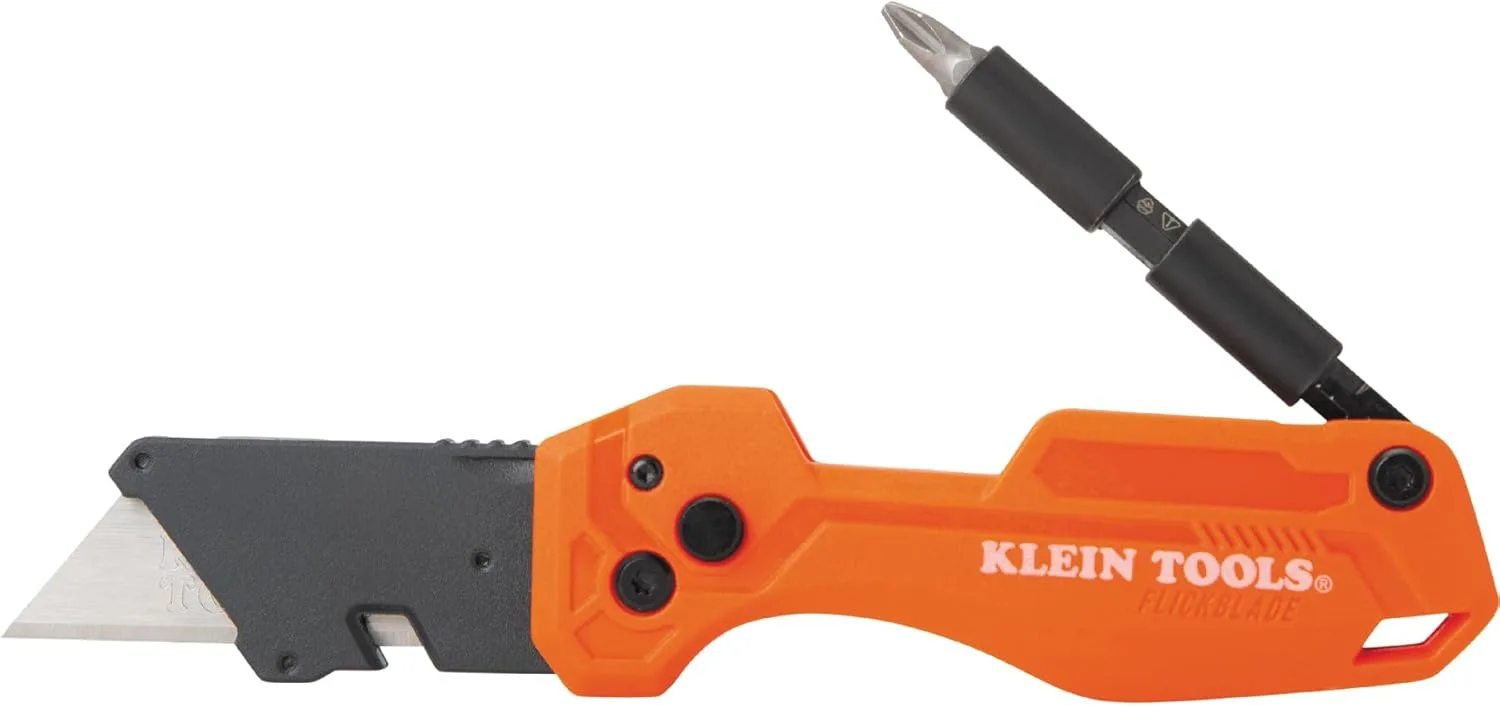 Klein Tools 44304 Folding FLICKBLADE Utility Knife