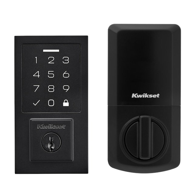 Kwikset SmartCode 270 Touchpad Contemporary Matte Black Keypad Electronic Deadbolt Lock – $99.00 (was $128.00)
