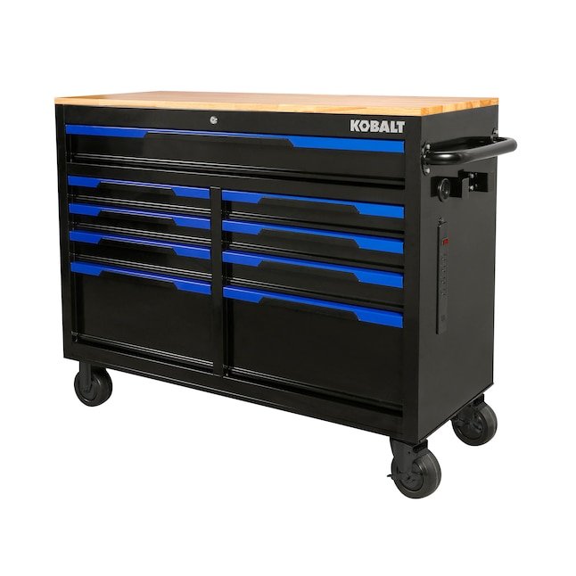 Kobalt 9-Drawer Rolling Black Wood Work Bench - $398.00 (was $498.00)