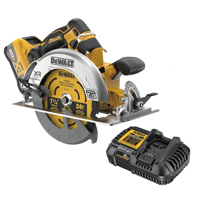 DEWALT XR 20V MAX 7-1/4-in Brushless Cordless Circular Saw Kit (DCS590WW1)