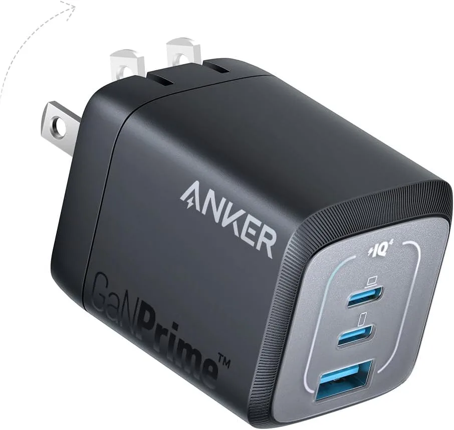 Anker Prime 67W USB C Charger, Anker GaN Wall Charger, 3-Port Compact Fast PPS Charger